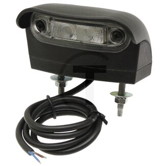 GRANIT Kennzeichenleuchte LED 12 V, Lochabstand 47 mm, schwarz