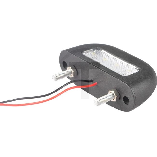 GRANIT LED number plate light 12 - 24 V, hole spacing 45 mm, 100 x 33 x 49 mm