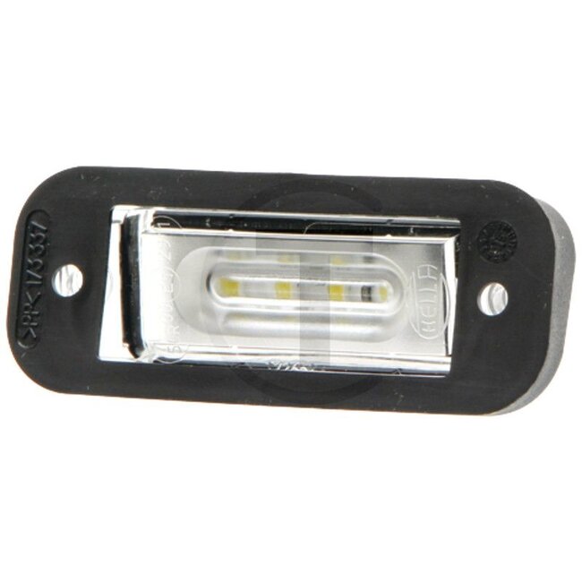 HELLA Kennzeichenleuchte LED 12 V, schwarz, Flachsteckhülsen - 2KA010278411