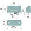 GRANIT Number plate light C5W, 2 x M6 x 20