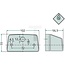 HELLA Kennzeichenleuchte R10W, 12 V, 56,5 x 55 x 102 mm | 2KA998523001