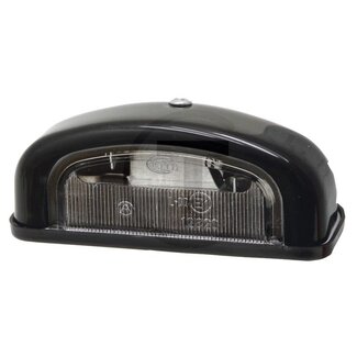 HELLA Kennzeichenleuchte C5W, 12 V, Flachstecker, mit Stütze - 2 Stück