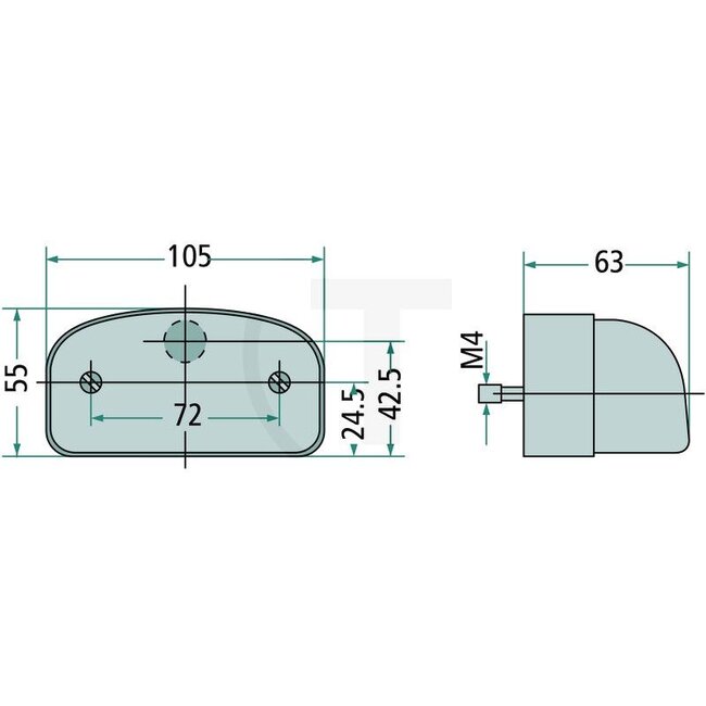HELLA Number plate light C5W, 12 V, 106 x 55 x 60 mm, blade terminal | 2KA001386-281