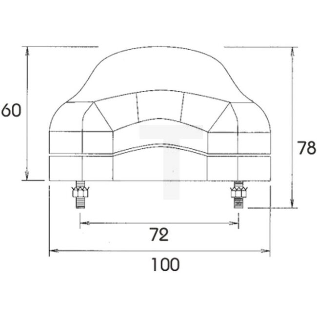 PROPLAST Kentekenverlichting - 50240165004 | Breedte: 300 mm | Hoogte: 200 mm | Afmetingen B x H x D: 300 x 200 x 80 mm
