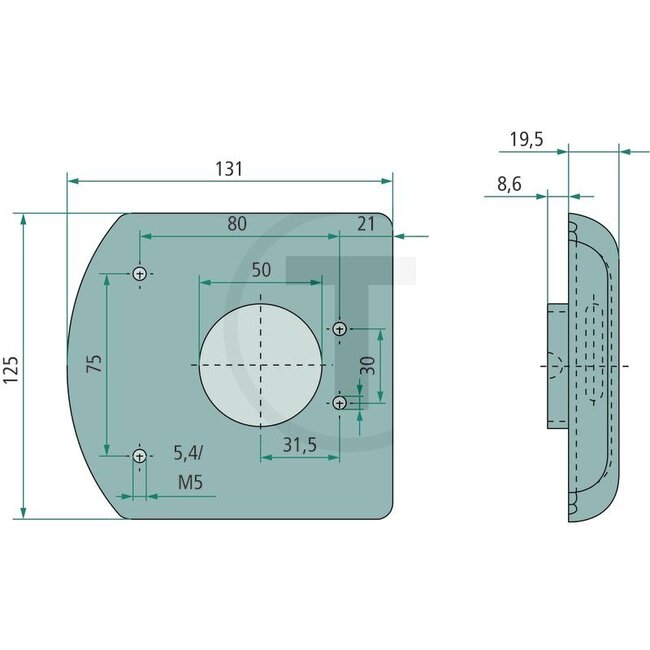 HELLA Blinkleuchte LED 12 V, 12 LEDs, 74,8 x 107,6 mm, klar Streuscheibe | 2BA008260017
