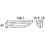 HELLA LED Blinkleuchte hinten rechts 12 / 24 V, 198 x 40 x 25 mm | 20090
