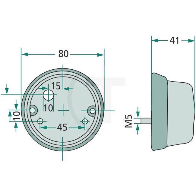 HELLA Indicator light, 2 pcs - 4552BA 001259611VE2, 2BA001259-611, 2BA 001 259-611, 8013159 | Version: For front and rear mounting, test mark: K 23267 | Bulb: 12V18WS / T15x43