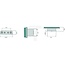 ASPÖCK Marker light Posipoint II LED white/clear, 81 x 24 mm, P&R-connection