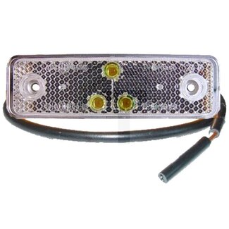 PROPLAST LED-Begrenzungsleuchte weiß 24 V, 95,7 x 30,7 x 13 mm, Kabel 500 mm