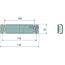 HELLA LED Positionsleuchte rot 24 V, 130 x 32 mm, Quick-Link, Kabel 300 mm - 2TM008645651