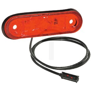 ASPÖCK Marker light Posipoint II LED red, 81 x 24 mm, P&R-connection