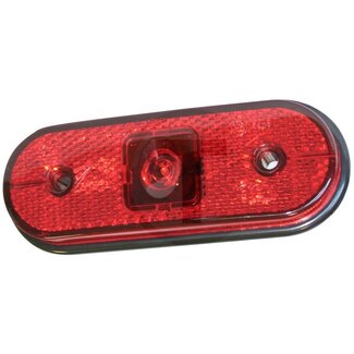 ASPÖCK LED Positionsleuchte Unipoint I LED rot 24 V, Kabel 500 mm
