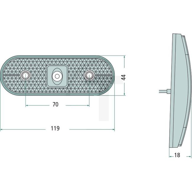 ASPÖCK LED breedtelicht - 504317804017 | Bouwwijze: LED | Vorm: rechthoekig, korte zijden afgerond | Type: Unipoint I LED