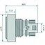 HELLA Positionsleuchte LED weiß 24 V, 2-polig ECon, rund - 2PF340825001