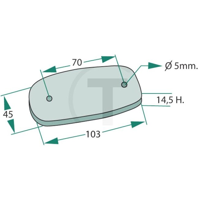 GRANIT Rear marker light LED 103 x 45 x 14,5 mm, 12 / 24 V | FP.51.703