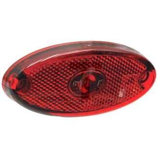 ASPÖCK LED Positionsleuchte Flatpoint II LED rot 24 V, Kabel 500 mm