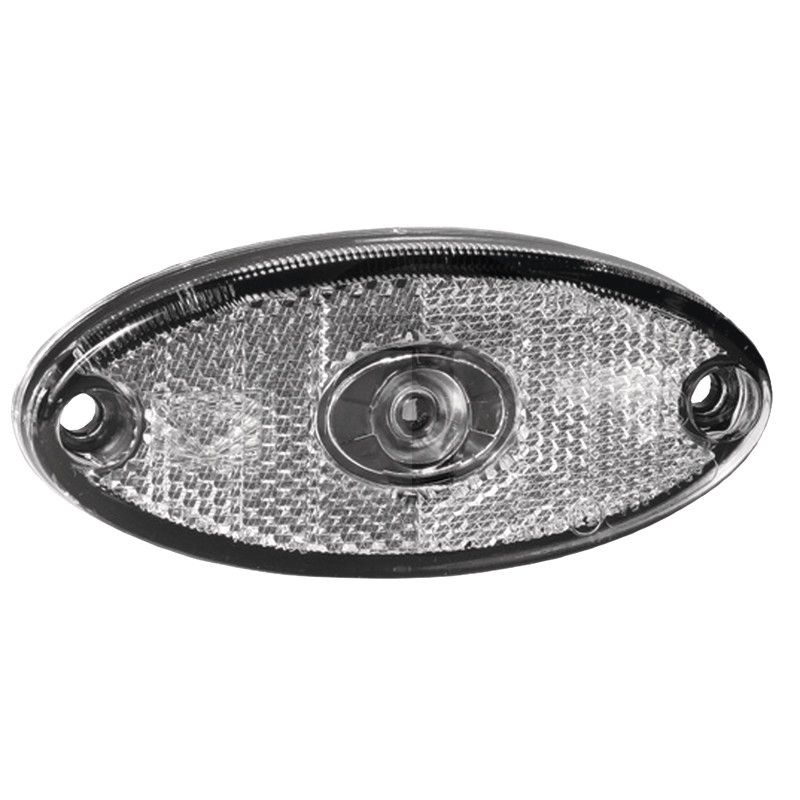 ASPÖCK Achterlicht Flatpoint II LED wit, ovaal, kabellengte 1000 mm, 12 V