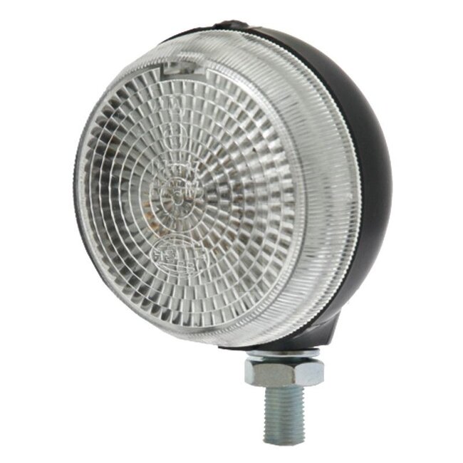 HELLA Marker light R5W white/clear, round 73 mm, attachment | X830180033000, X830180035010, 2PF001648-161