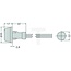 HELLA Begrenzungsleuchte W5W weiß/klar, rund, Kabellänge 1800 / 800 mm, Einbau | 2PF003563151