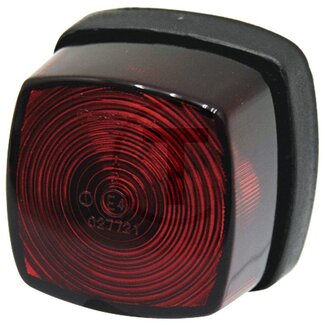 ASPÖCK Rücklicht Squarepoint rot, 62 x 62 x 46 mm, 12 V