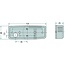 HELLA Marker light W5W white/clear, rectangular 110 x 40 mm, attachment | 2PF006717011