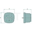 HELLA Begrenzungsleuchte C5W klar, Vierkant 62 x 46 mm, geschraubt M5 - 2PG003057067