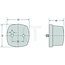 HELLA Breedtelicht C5W wit/helder, vierkant 62 x 40 mm, aanbouw | 2PF003057001