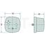 HELLA Marker light reflector C5W white/clear, square 62 x 40 mm, attachment | 2PG003057061
