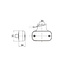 Vignal Marker light T4W, white, 110 x 55 x 34 mm, 12 / 24 V
