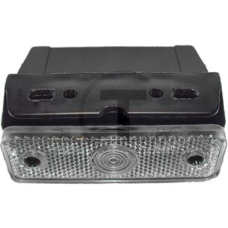 PROPLAST Markeringslicht T4W, wit, 95 x 30 x 8 mm, 24 V