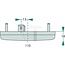 PROPLAST LED-Seitenmarkierungsleuchte orange 24 V, 110 x 50 x 18 mm