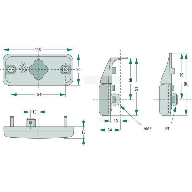 Side marker light - Bulb: LED - 198510000V