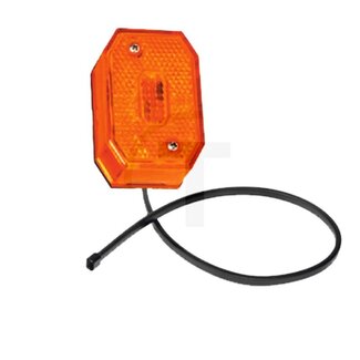 ASPÖCK Lamp Flexipoint II LED 12 V, 44 x 65 x 28 mm, oranje, DC-platte kabel