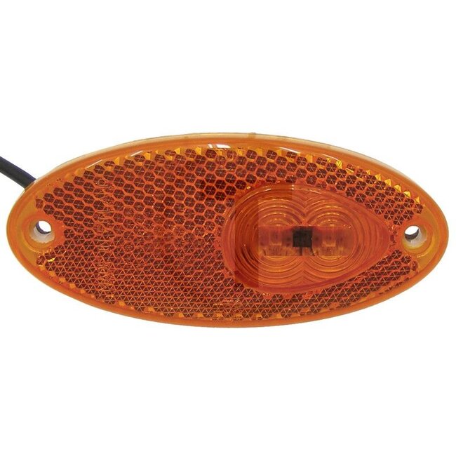 HELLA Zijmarkeringslicht LED - 4552PS 964295071, 2PS964295071 | Lamp: LED | Kleur: Lens: oranje | Breedte: 101,6 mm