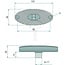 ASPÖCK Lamp Flatpoint II LED 24 V, 102 x 46 x 28 mm, orange, built-in