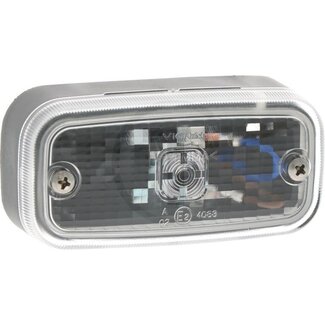 Vignal Begrenzungsleuchte Rückstrahler LED weiß, 102 x 54 mm, 24 V, Amp MCP 2.8