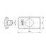 Vignal Breedtelicht reflector LED wit, 102 x 54 mm, 24 V, AMP MCP 2.8