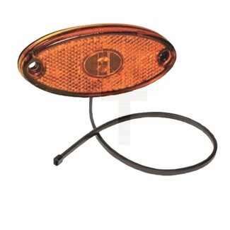 ASPÖCK LED zijdelingse markeringslichten - Lamp: LED, Kleur: Lens: oranje, Aansluiting: DC-platte kabel