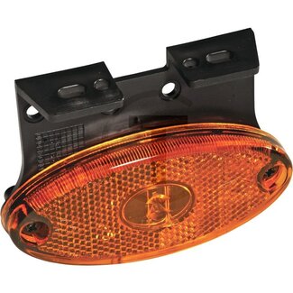 ASPÖCK Lampe Flatpoint II LED 24 V, 102 x 46 x 22 mm, orange, nach vorn, seitlich