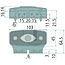 GRANIT LED side marker light 103 x 45 x 28 mm, yellow, with holder | FL.89.706