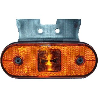 PROPLAST LED zijdelings markeringslicht Unipoint geel 24 V, 119 x 75 x 16 mm
