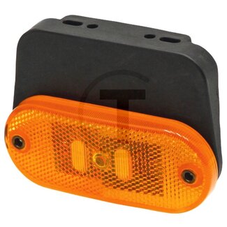GRANIT Seitenmarkierungsleuchte LED mit Rückstrahler, 12/24 V, Winkelkonsole