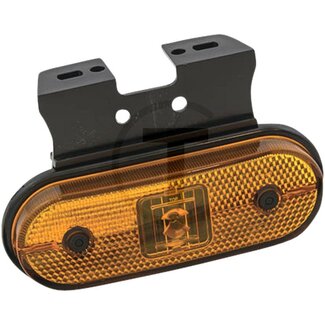 ASPÖCK Lamp Unipoint I LED 24 V, 119 x 44/75 x 40 mm, oranje, kabel 500 mm