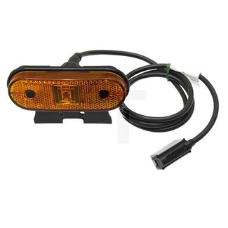 ASPÖCK Leuchte SML 24V, Unipoint I LED gelb, 1.500 mm, P&R Anschluss, 2 pol. Steckanschuss rückseitig