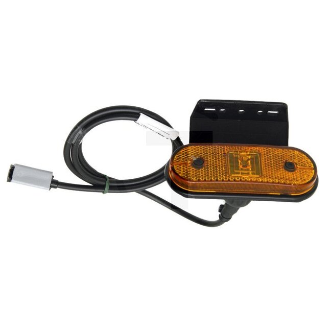 ASPÖCK Lamp SML 24V, Unipoint I LED geel, 1.500 mm, hoekbeugel naar voren, P&R aansluiting, 2 polig stopcontact op de achterkant - 504312064737
