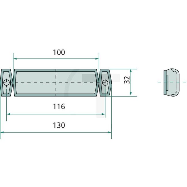 HELLA Seitenmarkierungsleuchte LED 130 x 32 mm, orange, Kabel 1500 mm | 2PS008645001