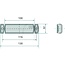 HELLA Seitenmarkierungsleuchte LED 130 x 32 mm, orange, Kabel 1500 mm | 2PS008645001