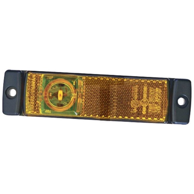 HELLA Zijmarkeringslicht LED - 4552PS 008645011, 2PS008645011 | Kleur: Lens: oranje | Aansluiting: offene Kabelenden | Breedte: 130 mm