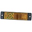 HELLA Zijmarkeringslicht LED oranje, 130 x 32 mm, 12 V, kabel 1500 mm | 2PS008645011