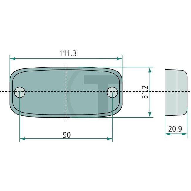 HELLA Zijmarkeringslicht LED 21 x 51 x 111 mm, geel, 24 V, met reflector | 2PS345600011